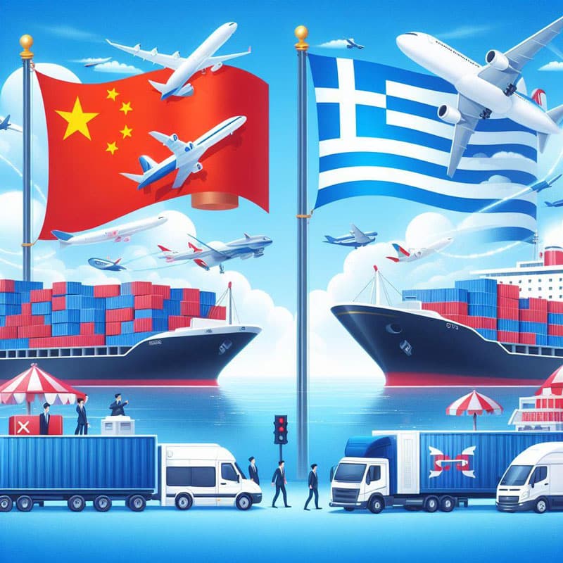 Shipping from China to the Greece