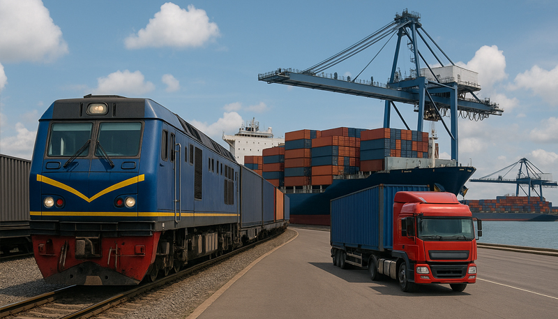 Rail and Road Multimodal Shipping