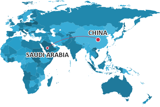 shipping from china to saudi arabia