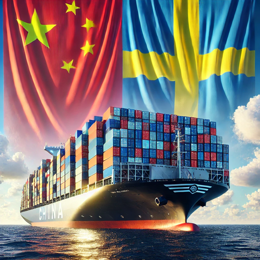 Shipping agent China to Sweden