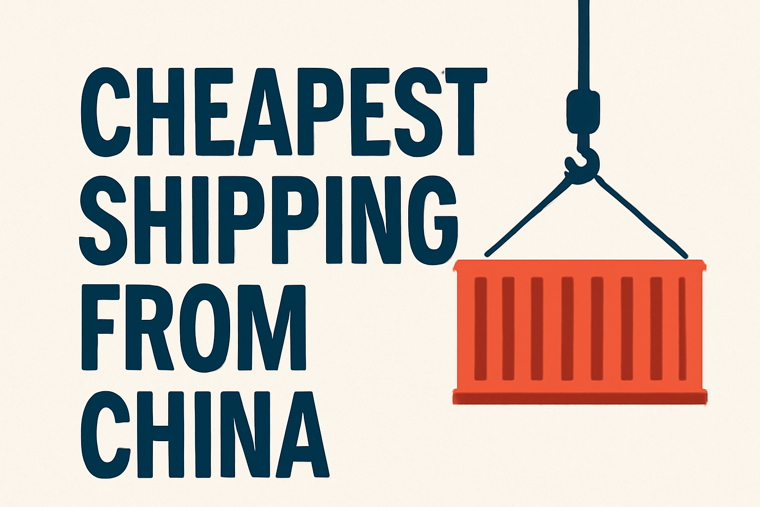 cheapest shipping from china