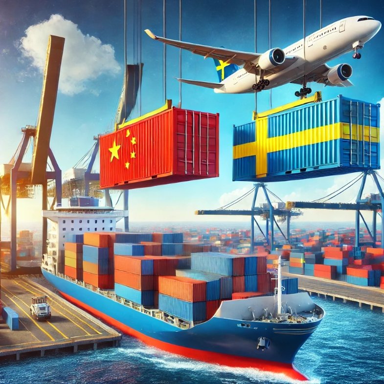 Shipping China to Sweden