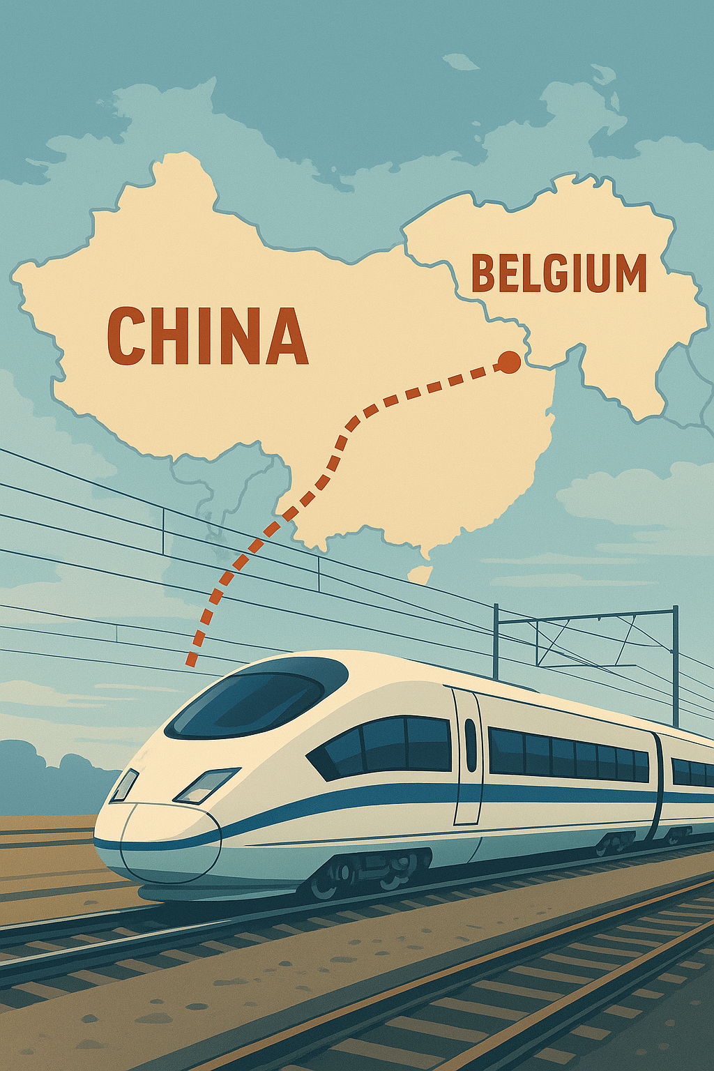 rail freight from China to Belgium
