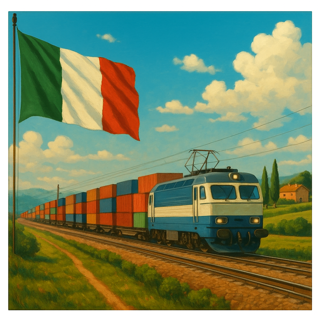 rail freight from china to Italy