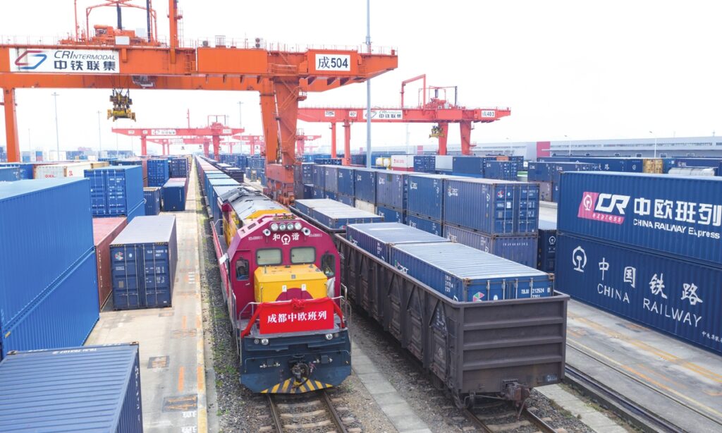 cheap rail freight from China to Belgium