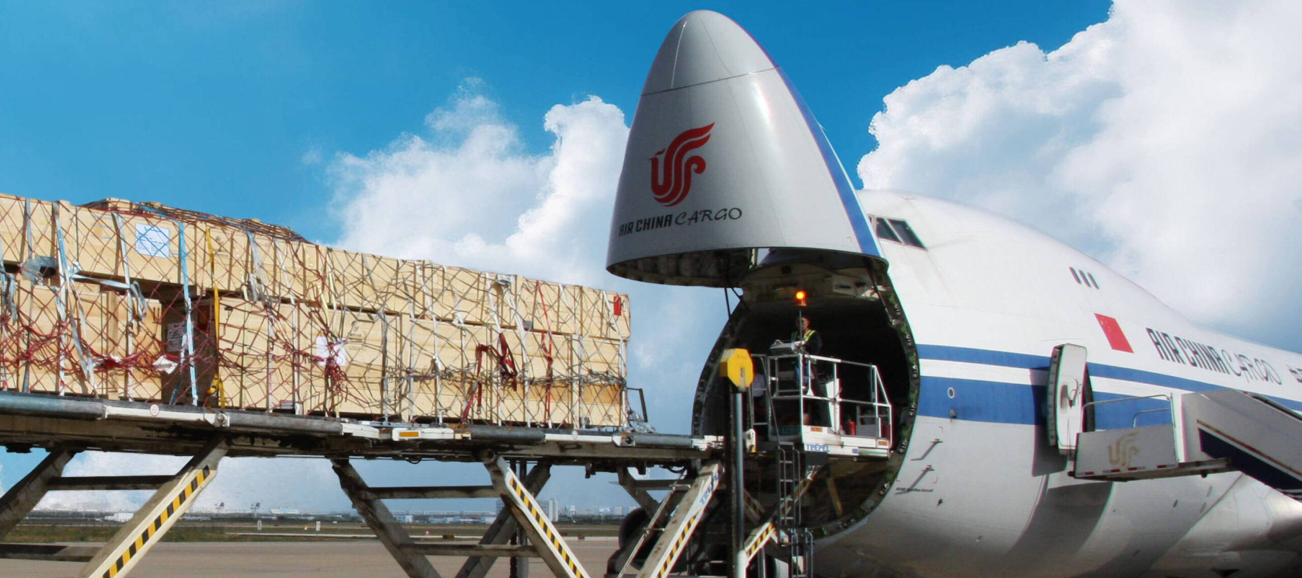 food products air freight china to uk