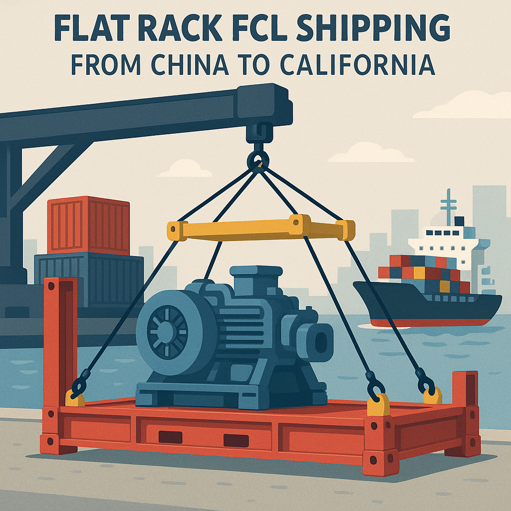 Flat Rack FCL shipping from China to California
