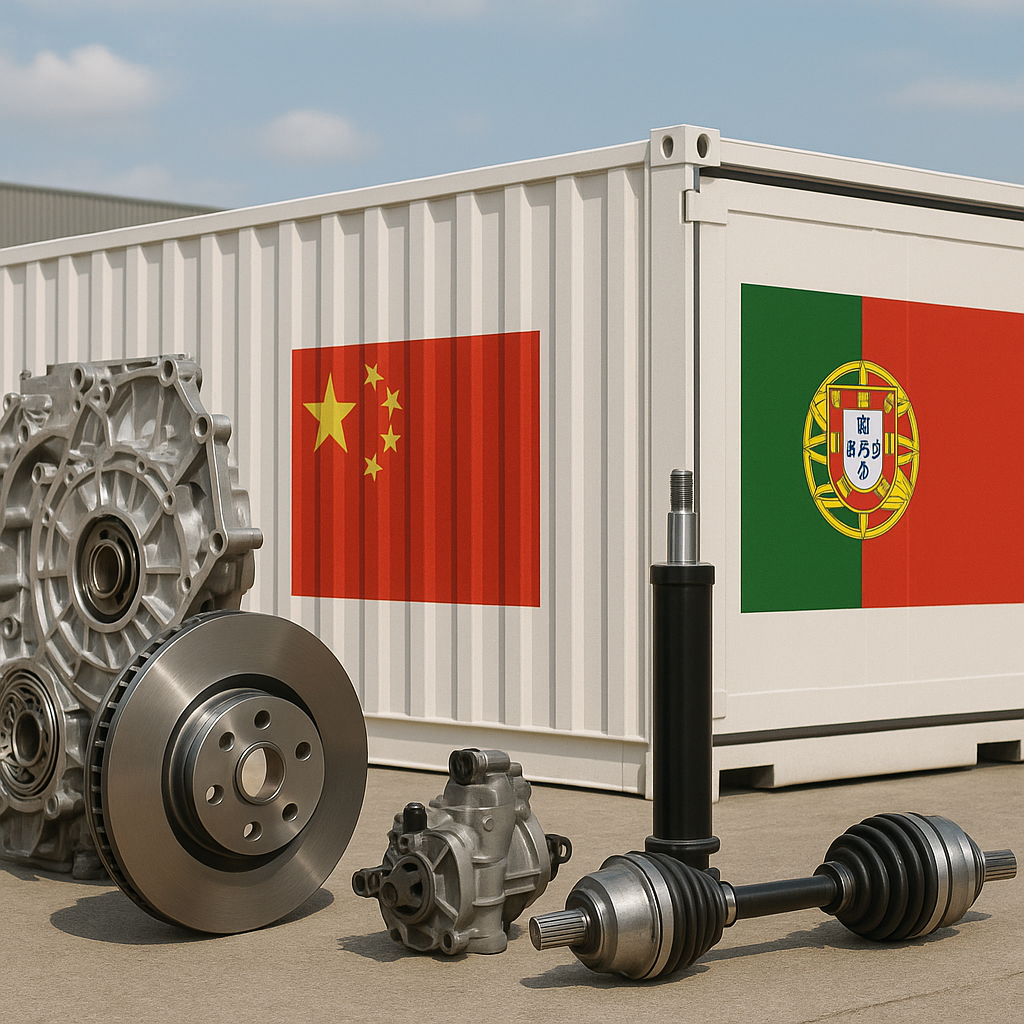 Flat Rack FCL detention prevention for auto parts from China to Portugal