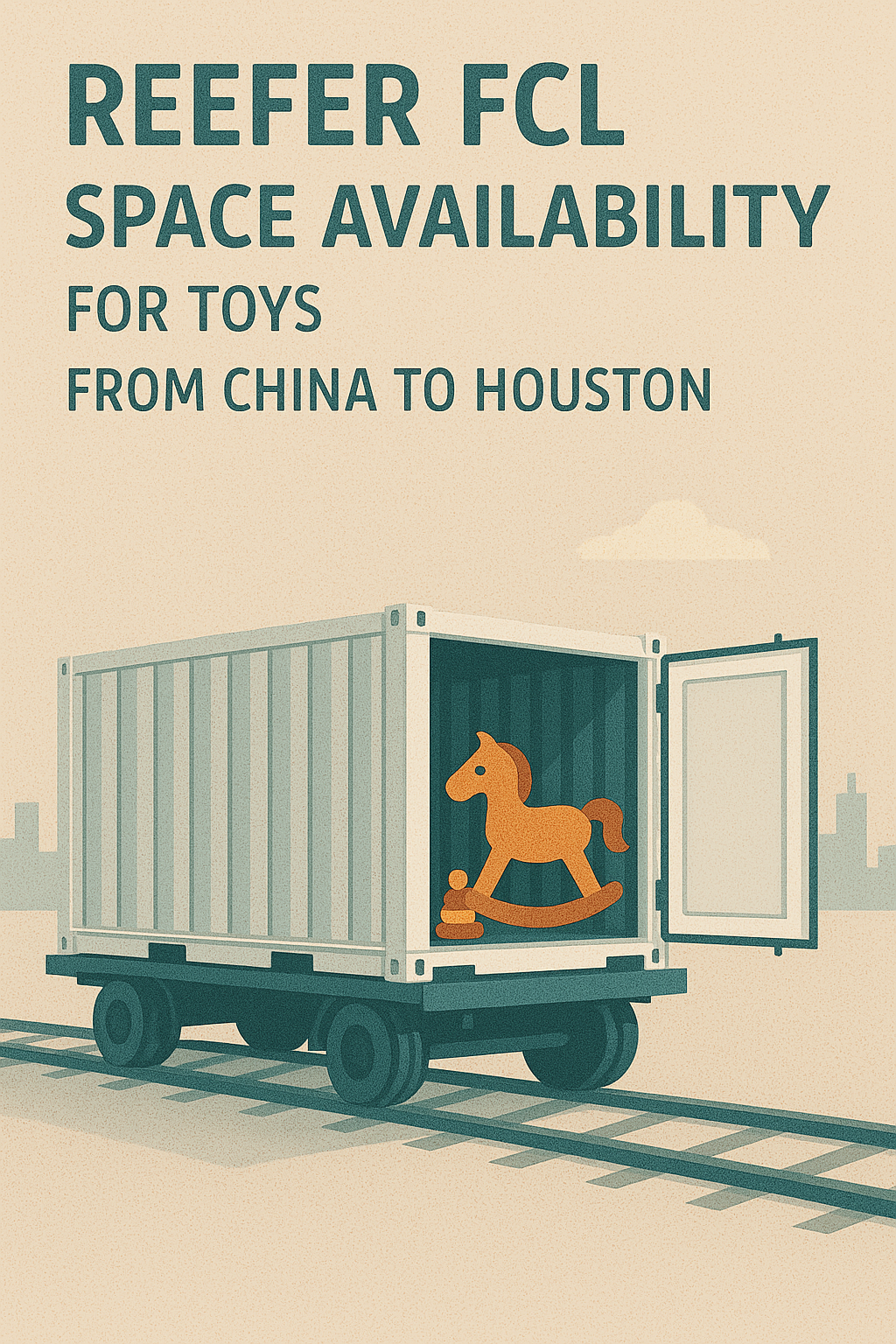 Reefer FCL space availability for toys from China to Houston