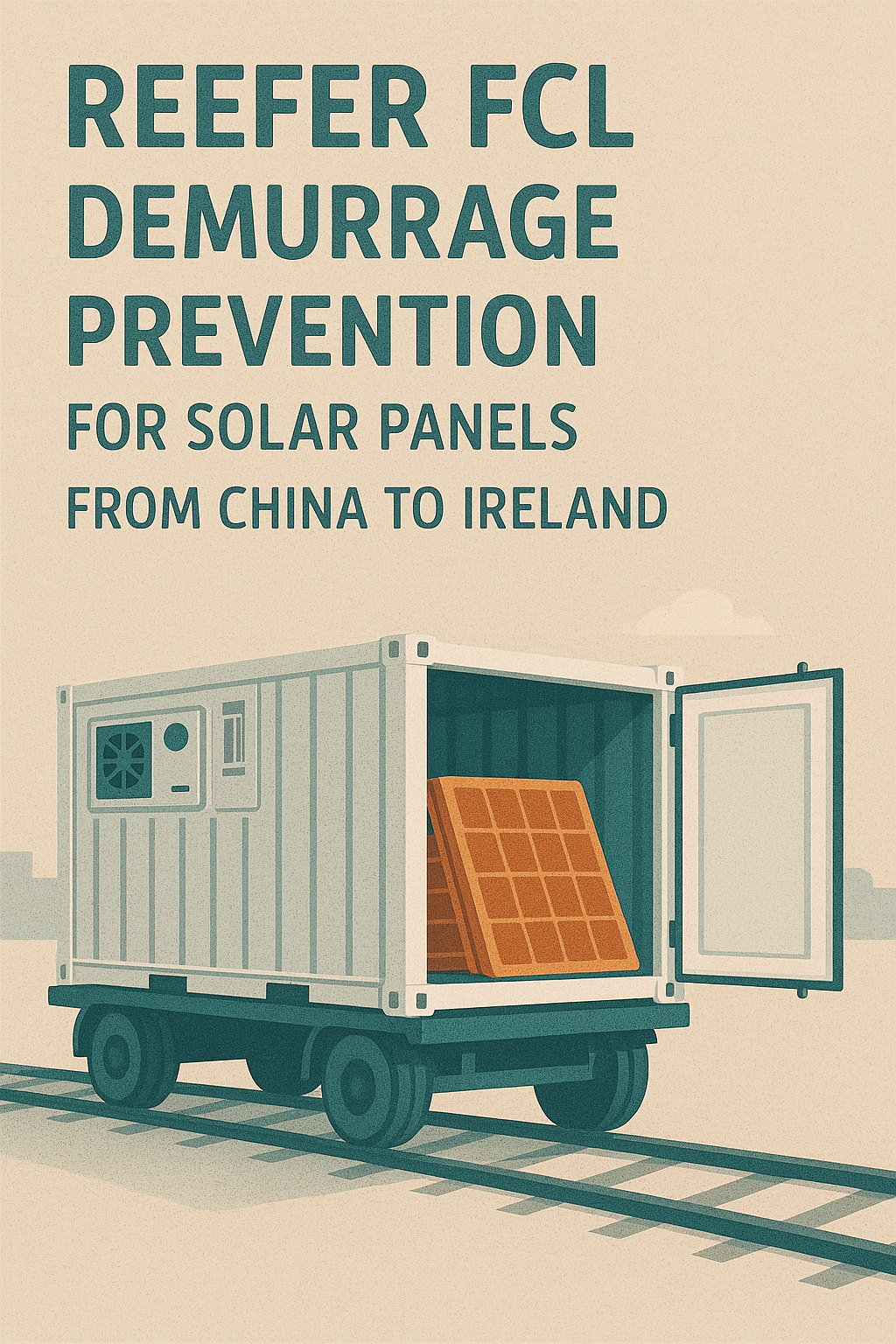 Reefer FCL demurrage prevention for solar panels from China to Ireland