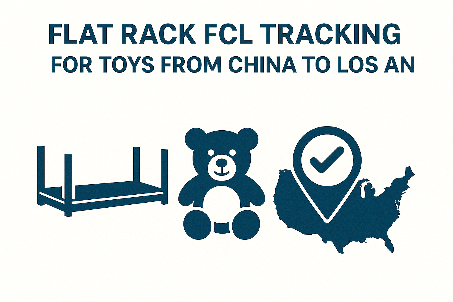 Flat Rack FCL tracking for toys from China to Los Angeles