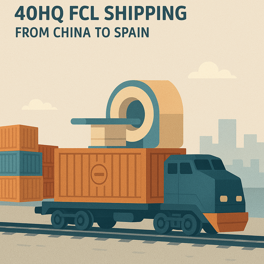 40HQ FCL shipping from China to Spain