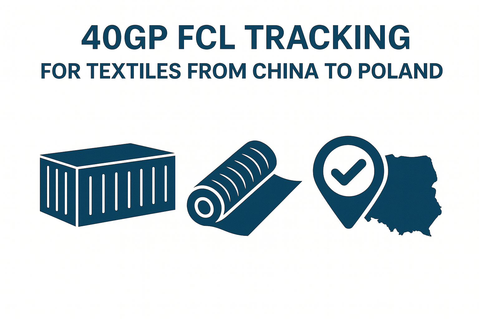 40GP FCL tracking for textiles from China to Poland