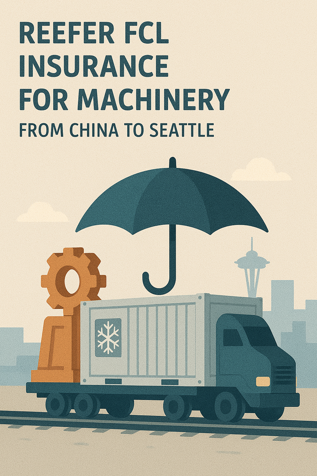 Reefer FCL insurance for machinery from China to Seattle