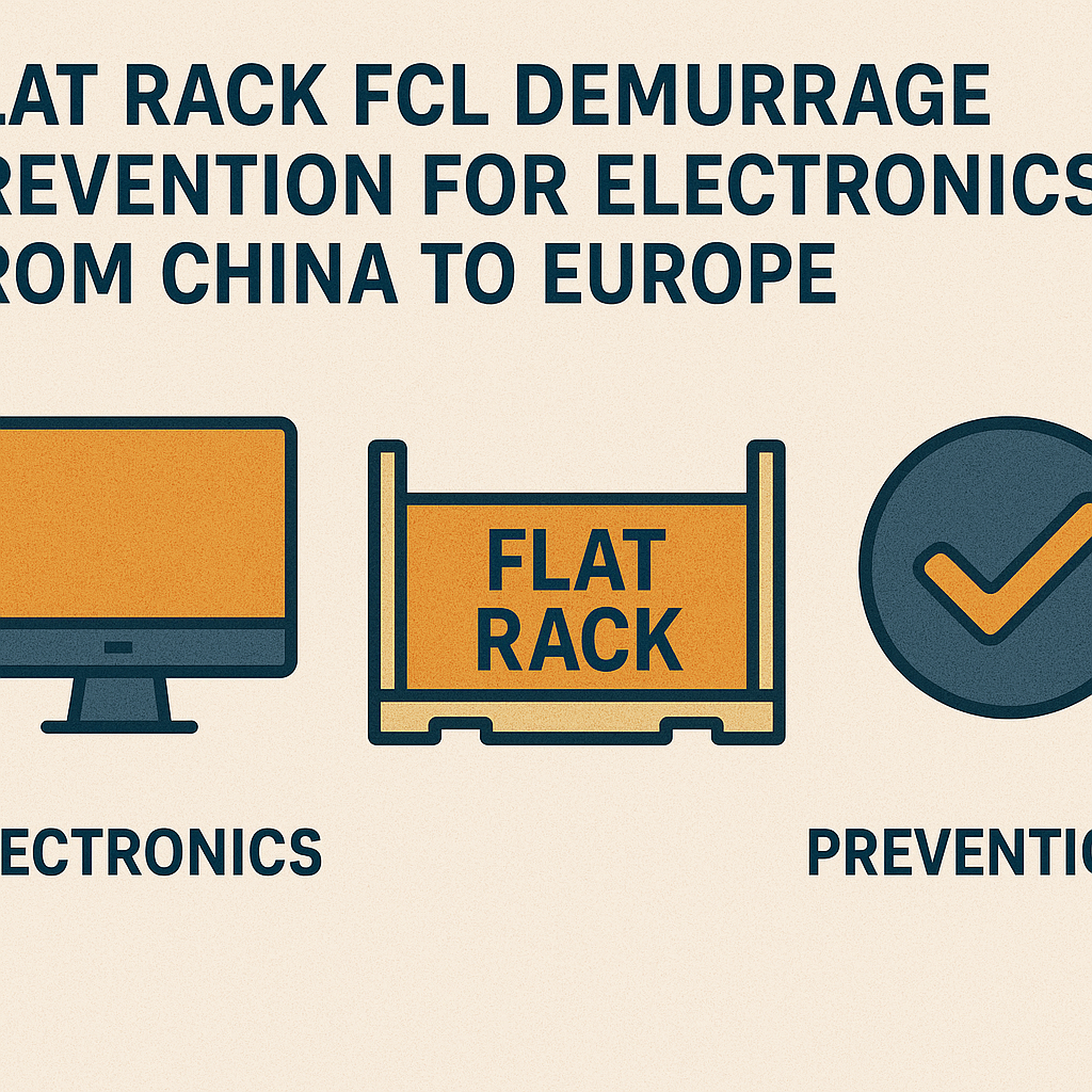 Flat Rack FCL demurrage prevention for electronics from China to Europe