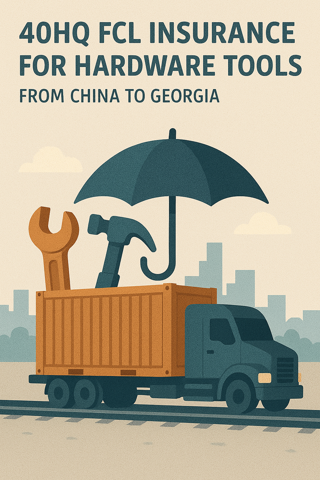 40HQ FCL insurance for hardware tools from China to Georgia