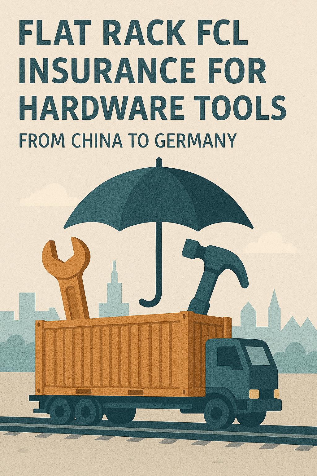 Flat Rack FCL insurance for hardware tools from China to Germany
