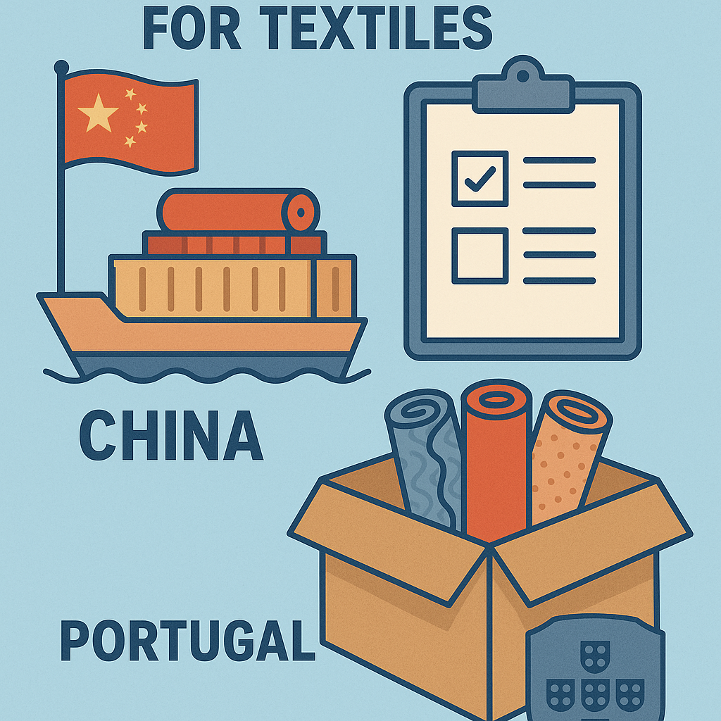 Open Top FCL space availability for textiles from China to Portugal