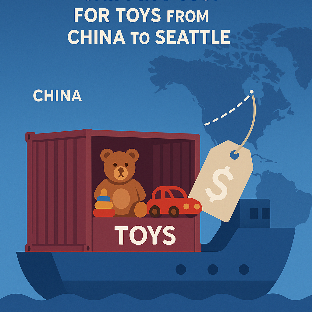 40GP FCL shipping cost for toys from China to Seattle