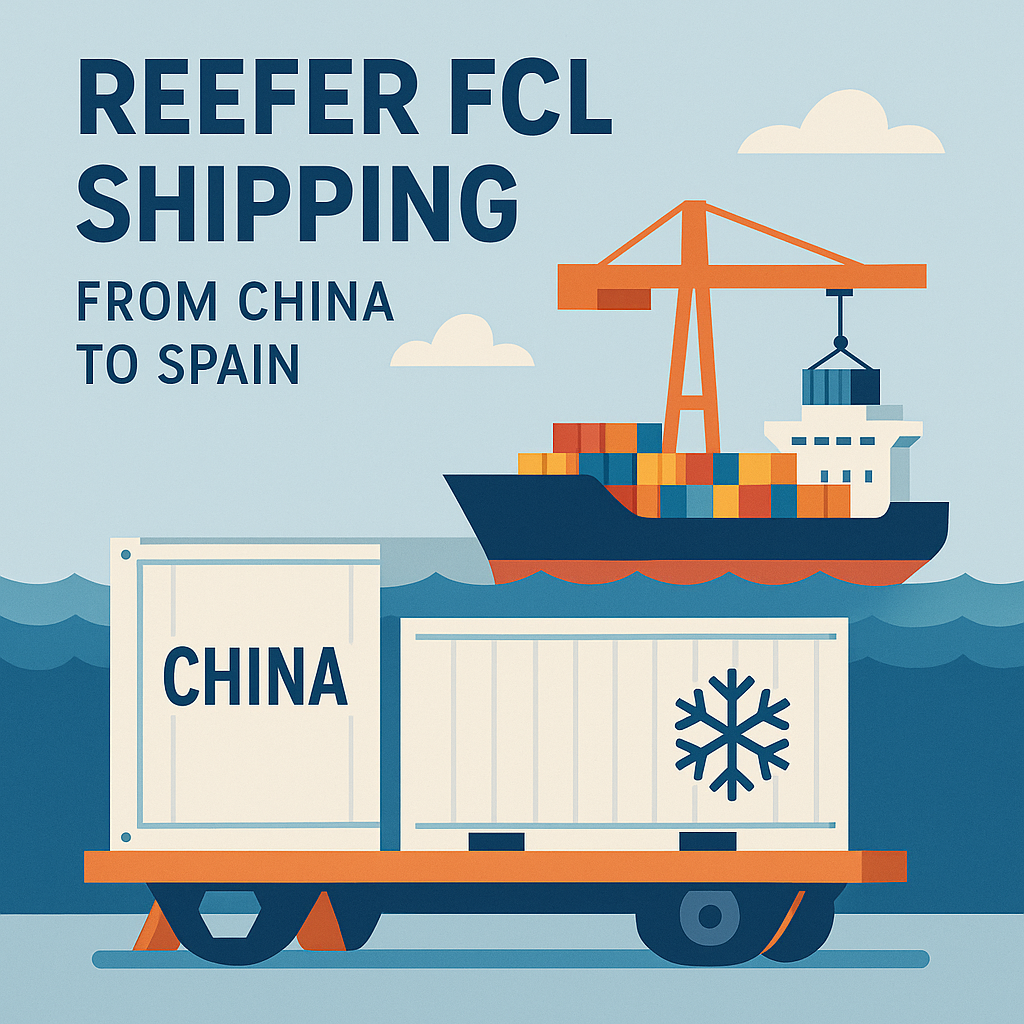 Reefer FCL shipping from China to Spain