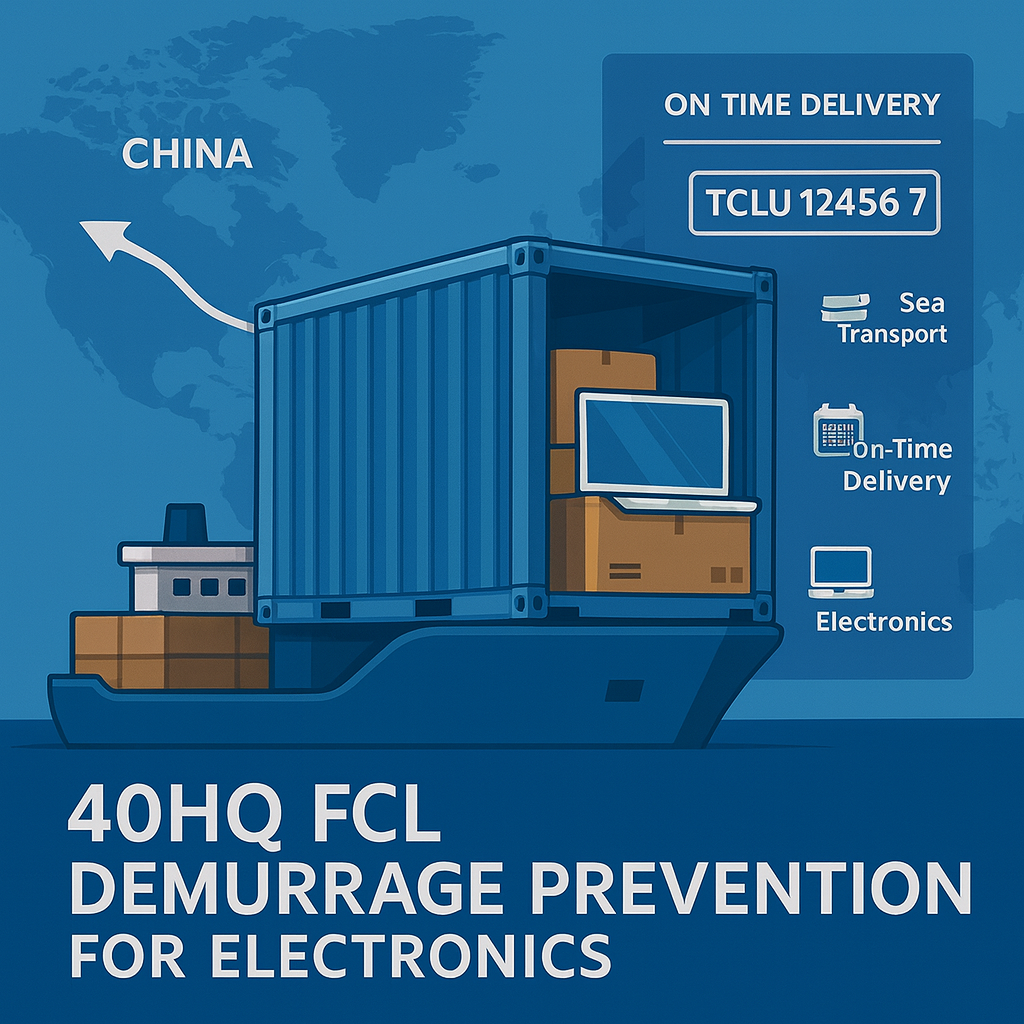 40HQ FCL demurrage prevention for electronics from China to Florida