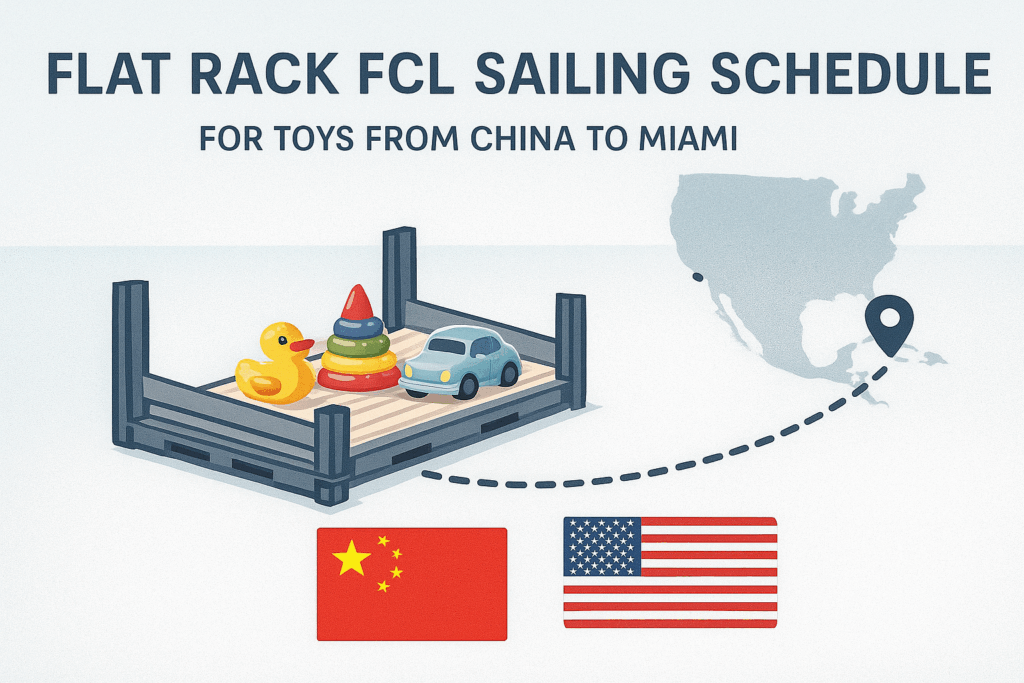 Flat Rack FCL Sailing Schedule for Toys from China to Miami - Top China ...