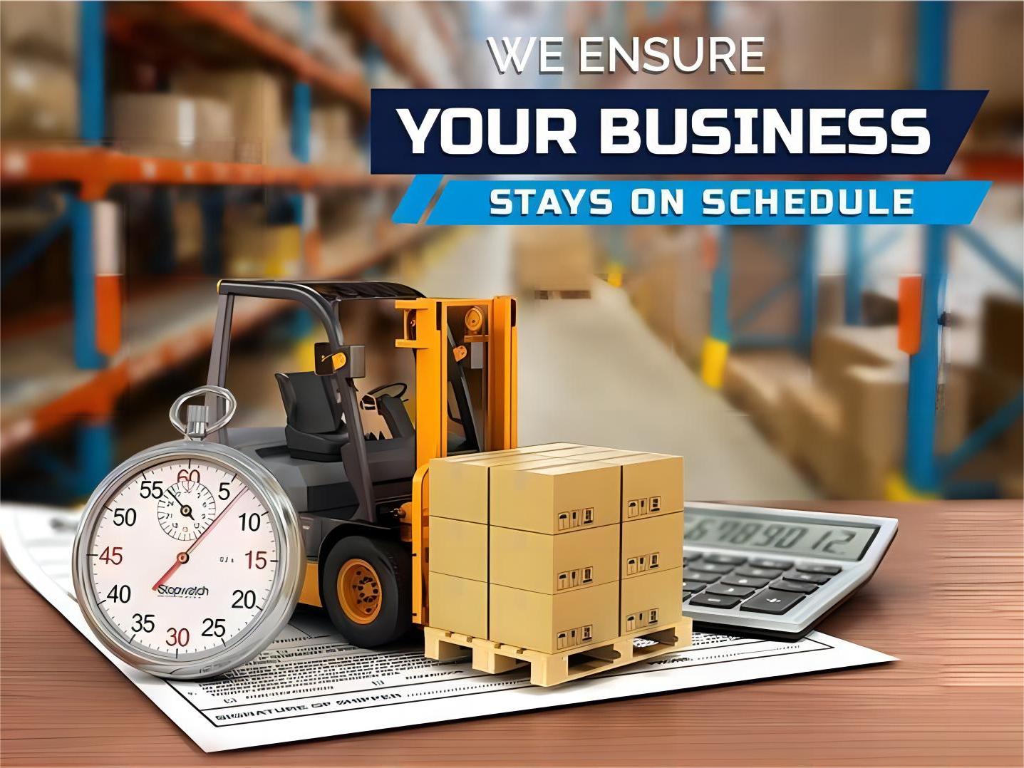 Warehouse with various types of cargo ready for consolidation