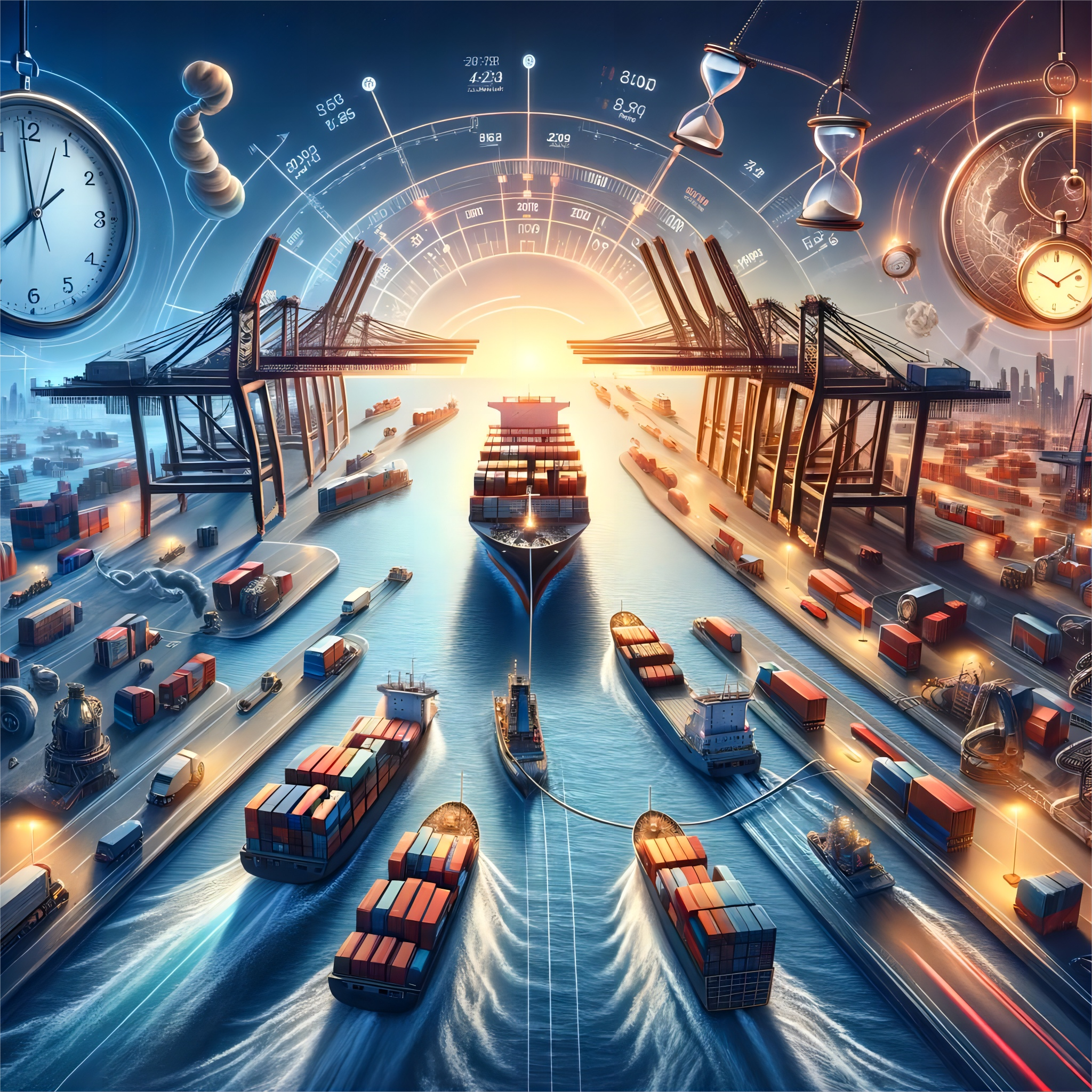 Shipping containers stacked at a bustling port in China, symbolizing global trade