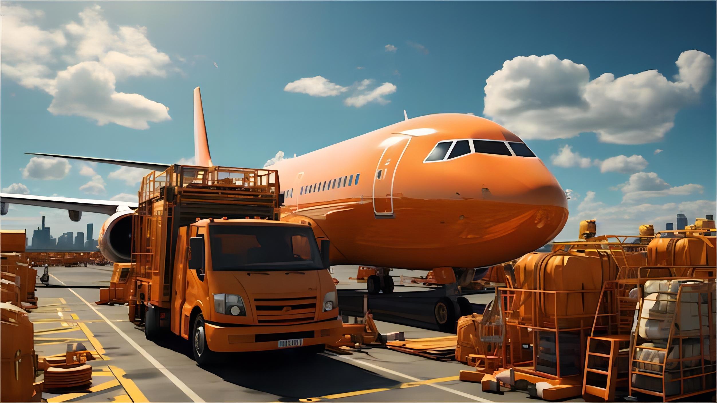 Warehouse workers unloading LCL cargo for final delivery in France