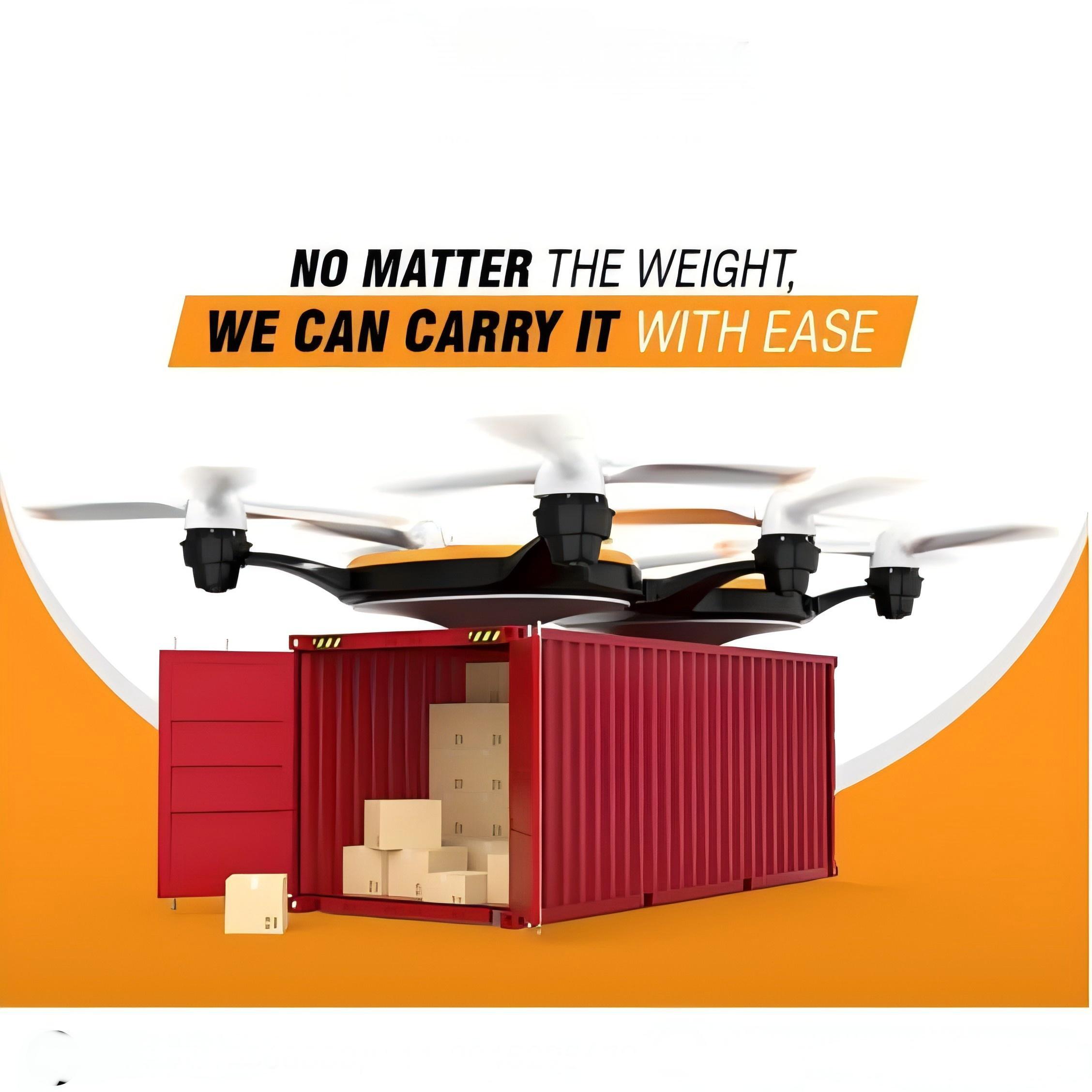 Small package being delivered door-to-door