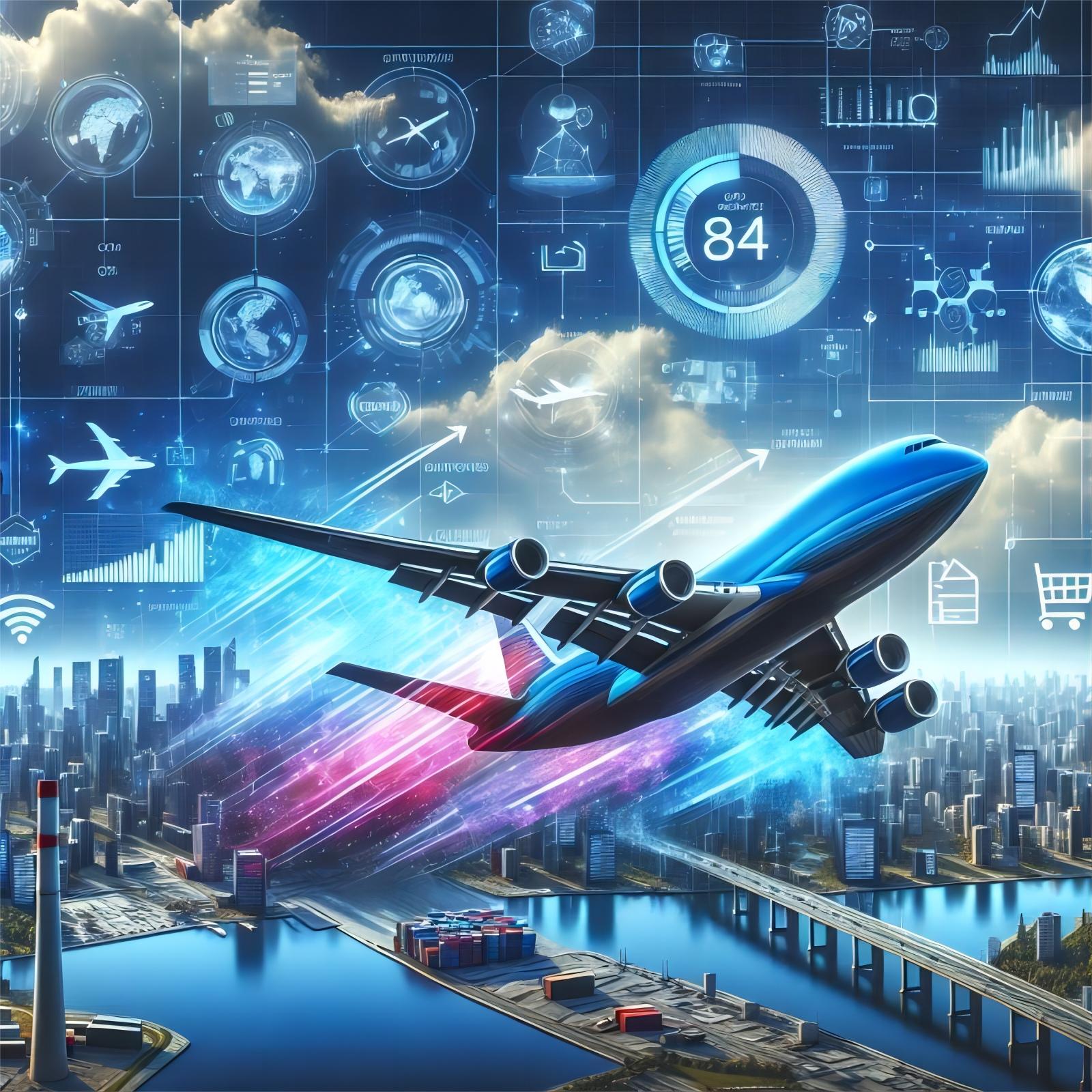 Warehouse with neatly stacked boxes, representing efficient cargo handling