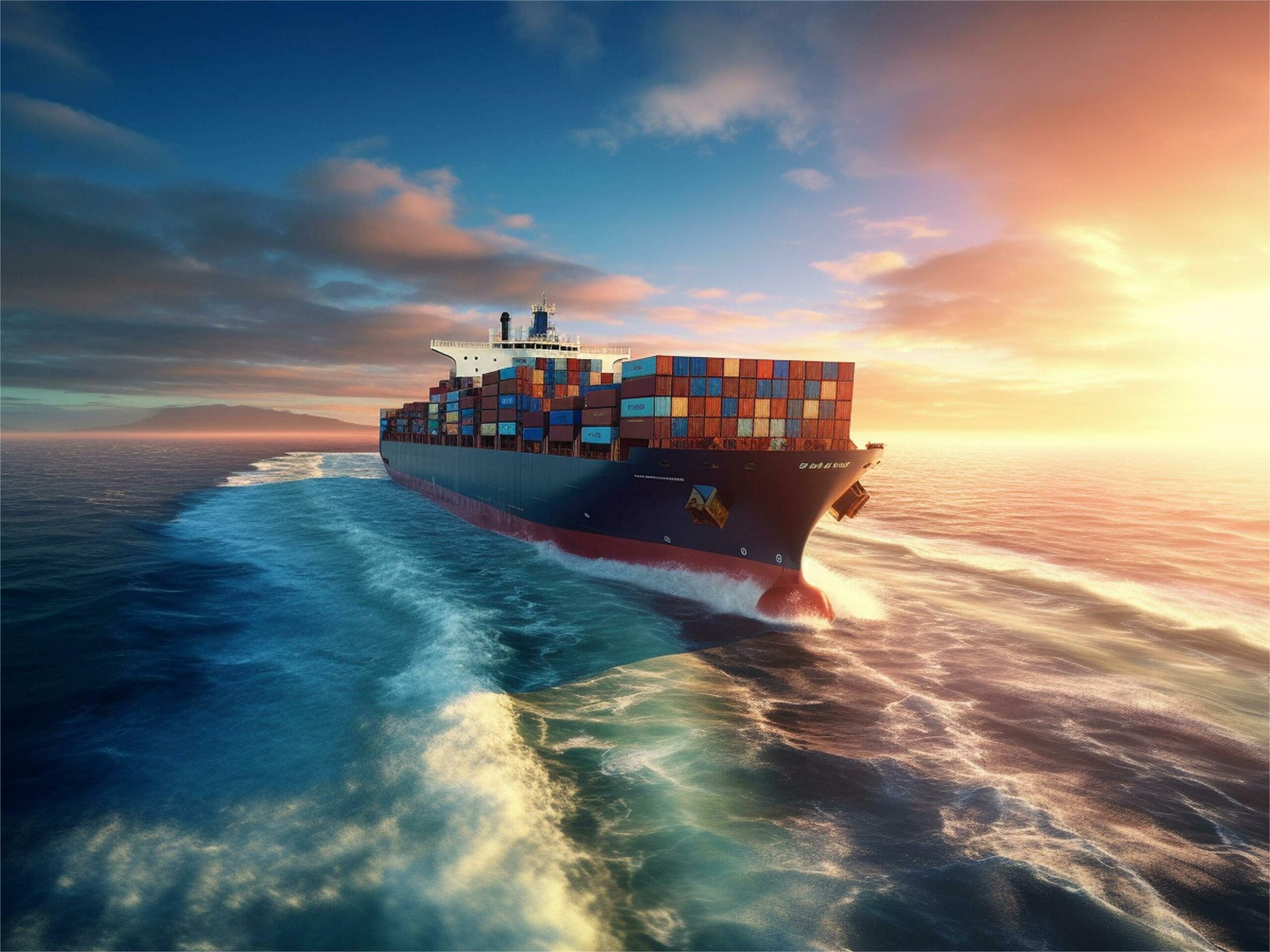 Global map illustrating major shipping routes for toys freight from China