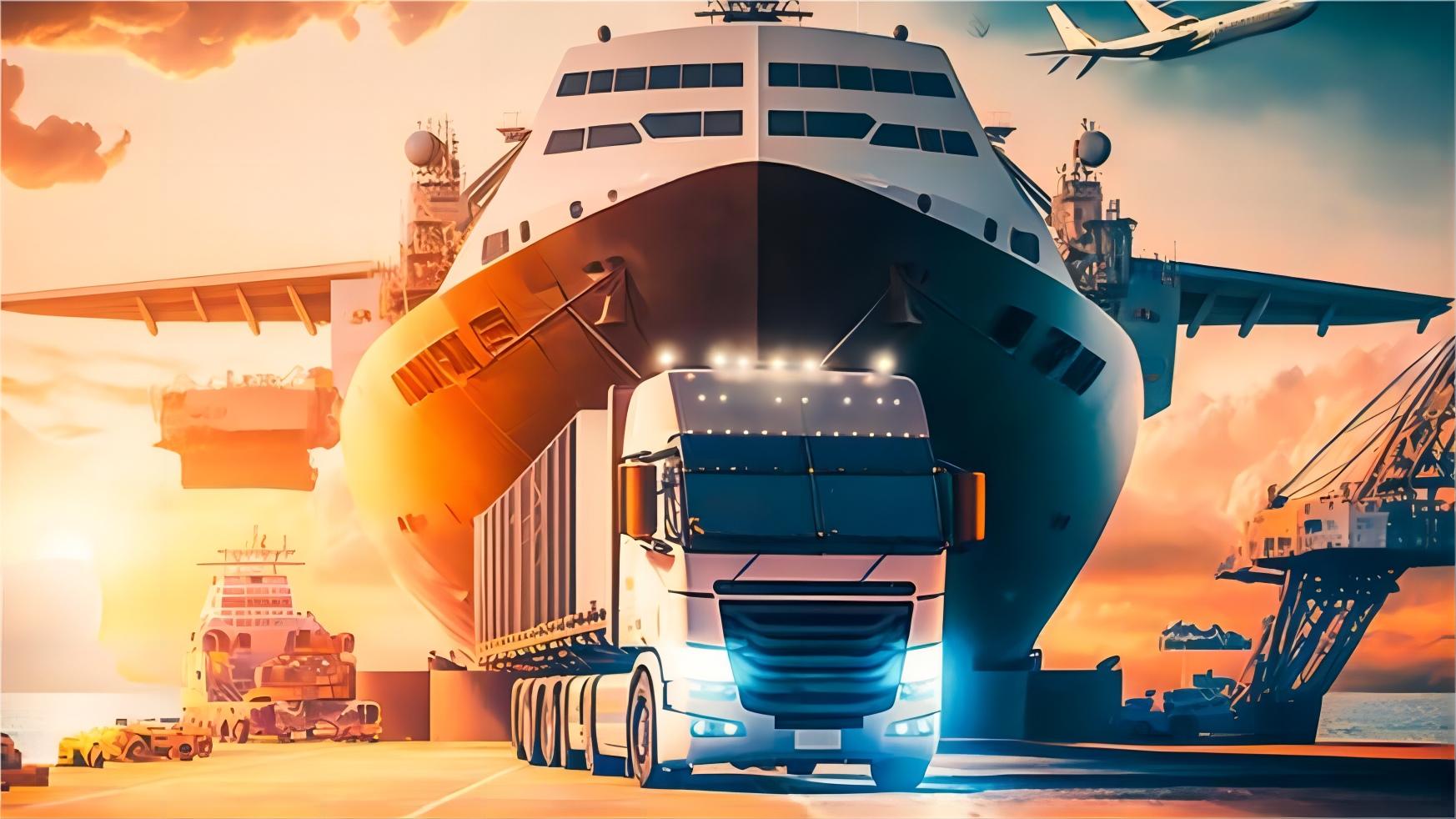 Infographic comparing shipping methods: speed, cost, and capacity