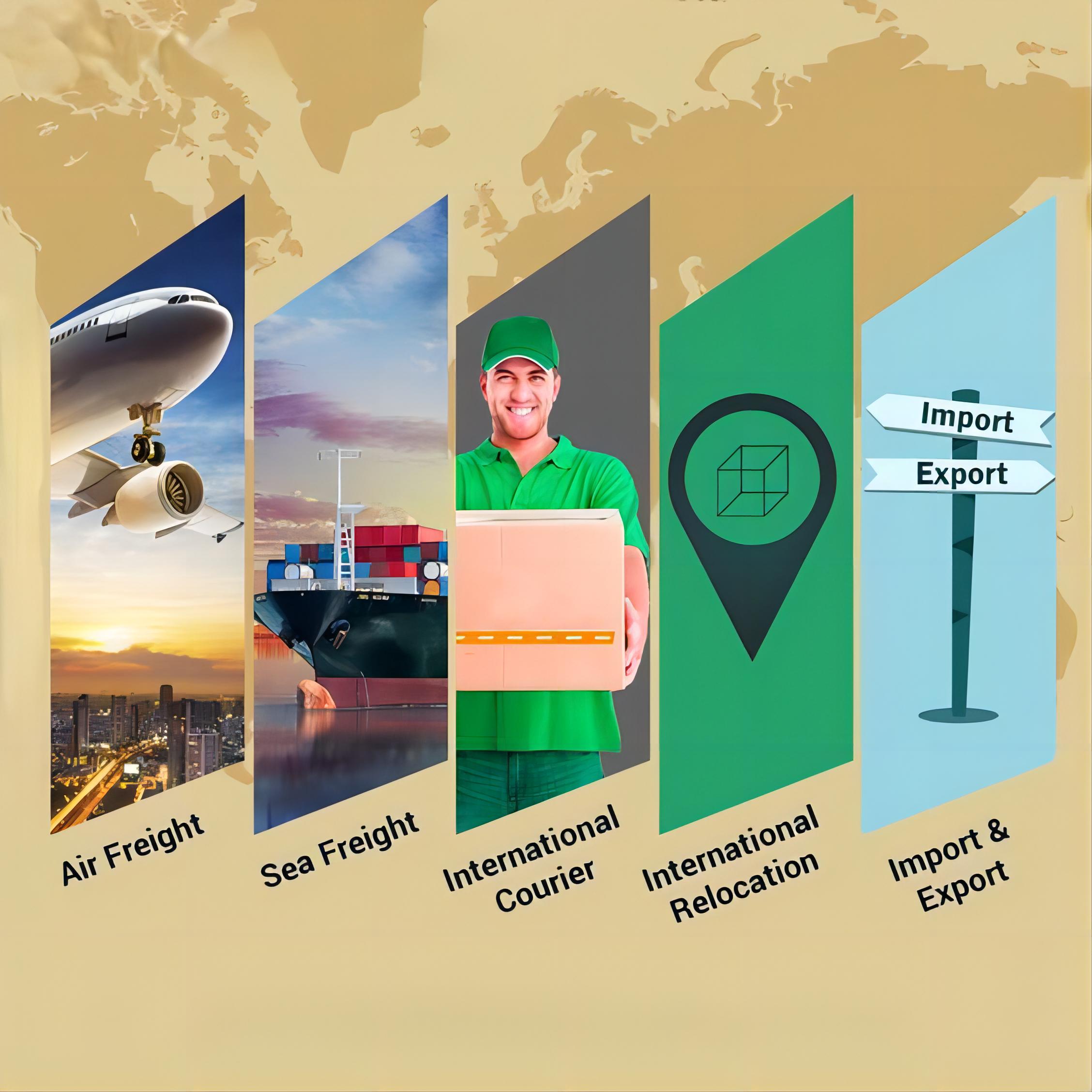 Freight forwarder managing cargo in a warehouse