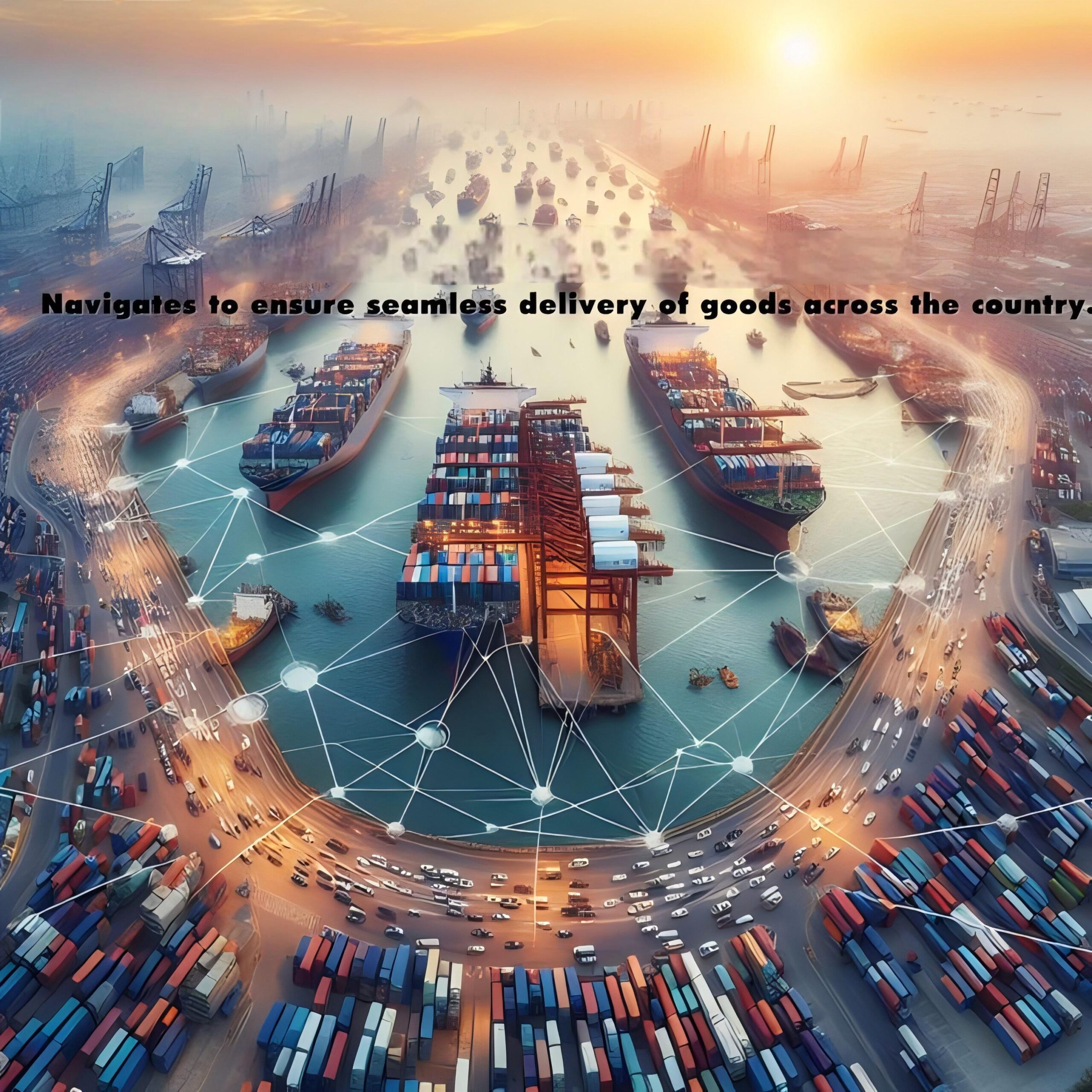 Container ships sailing between China and the UAE