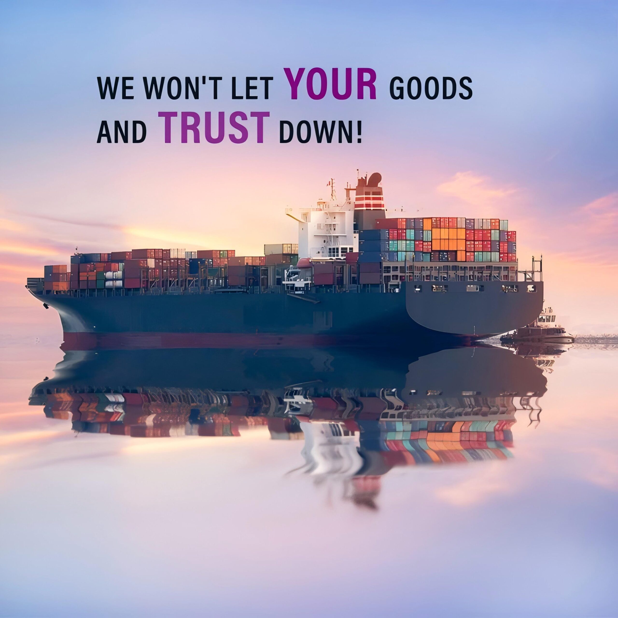 Infographic comparing shipping methods: ocean freight vs air freight