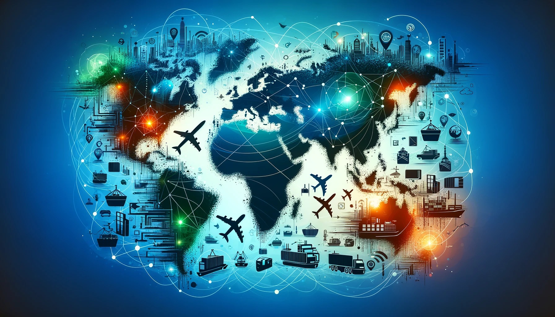 Cargo planes being loaded for express delivery