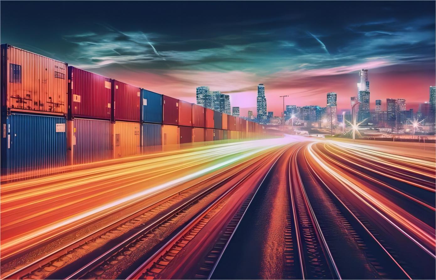 Packaged electronics ready for international rail shipment