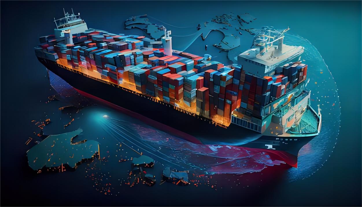 Infographic comparing sea and air freight options