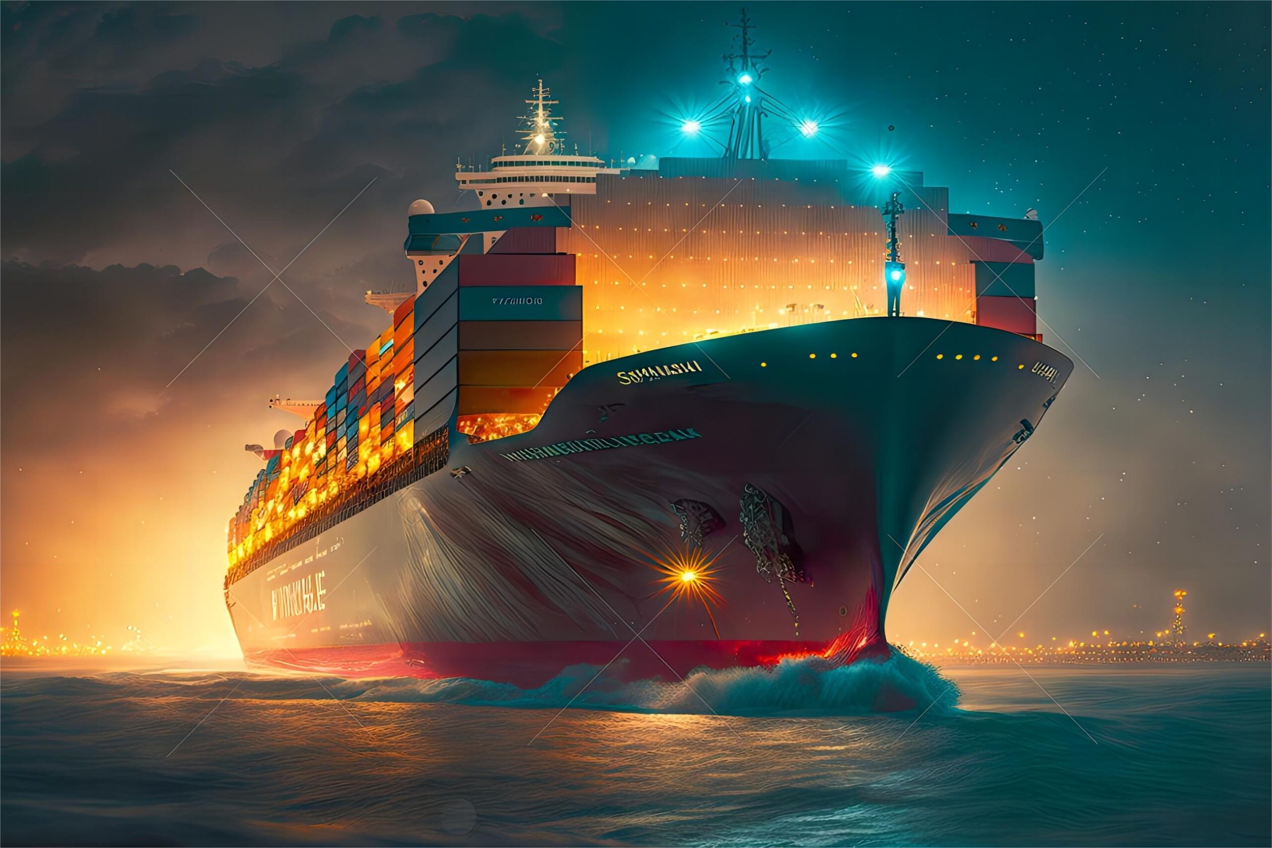 Cargo ship and plane representing amazon fba shipping china to germany