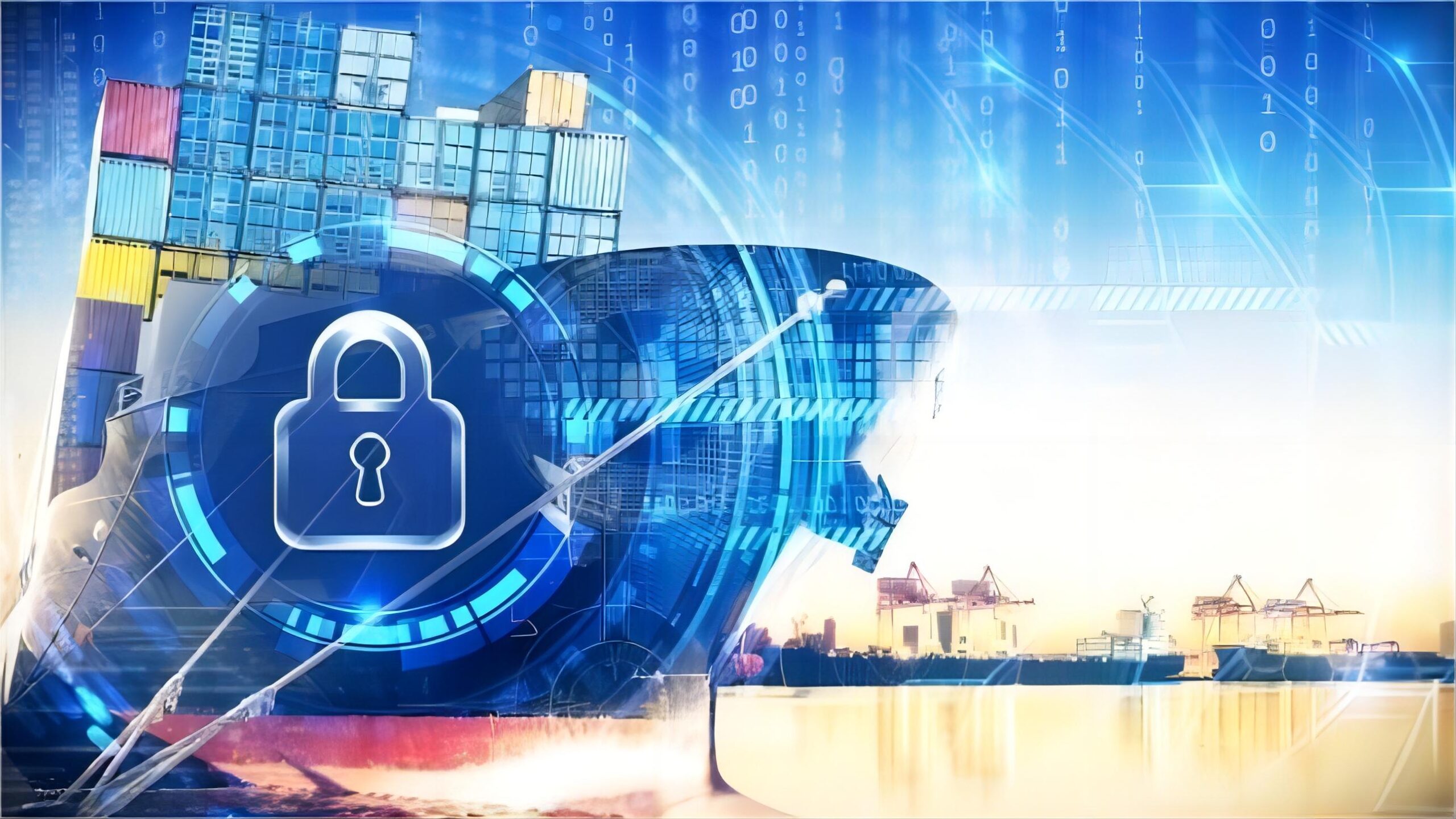 A large cargo ship carrying medical containers from China to the UK