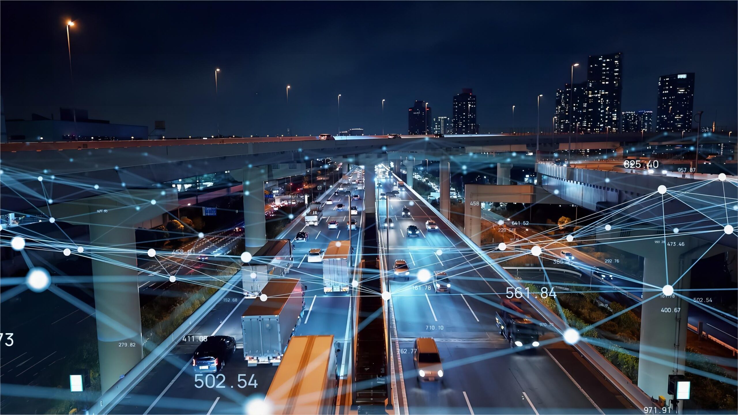 Logistics workers managing freight in a busy port terminal