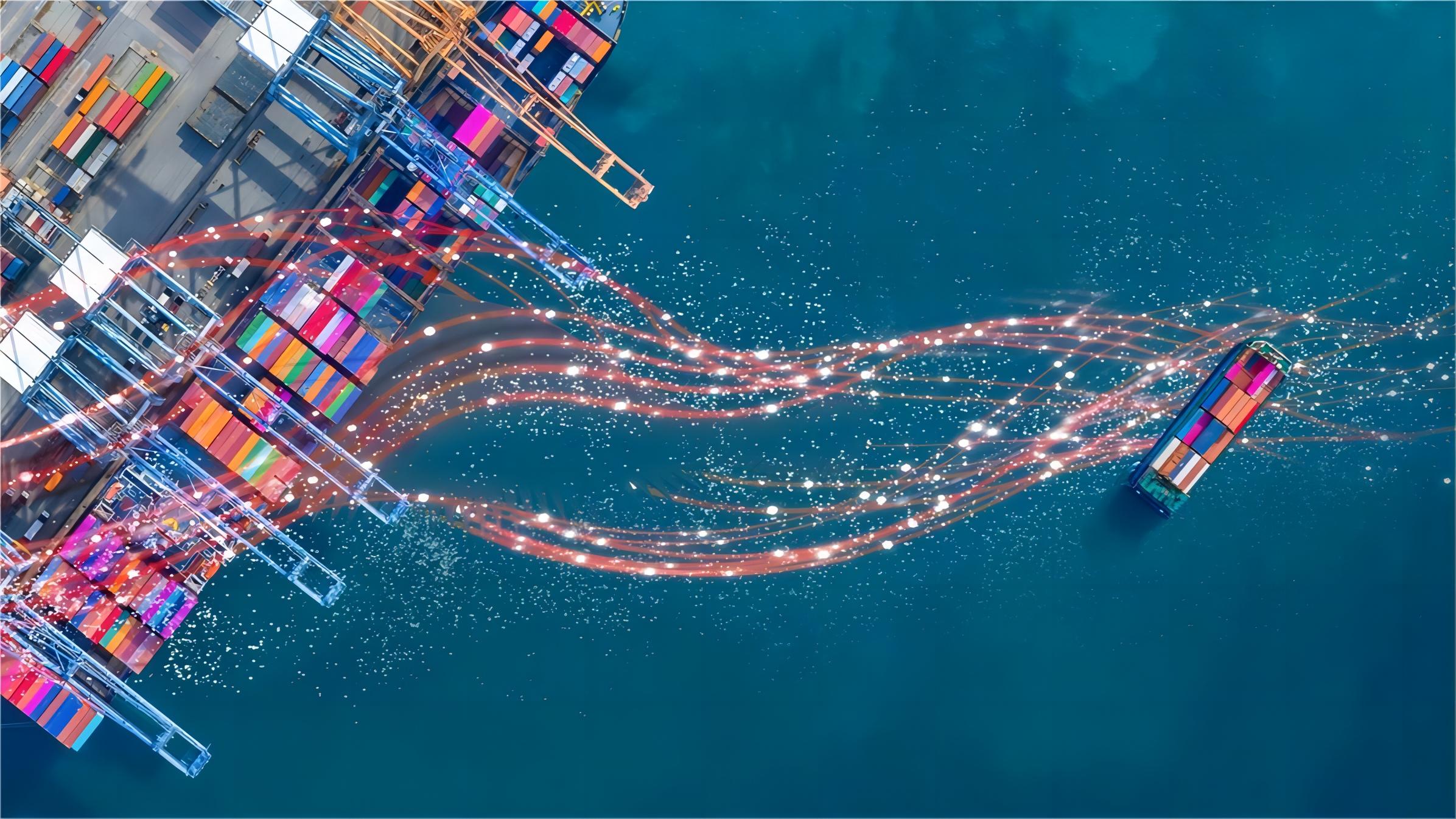 A large container ship representing trusted sea freight from China to Canada routes