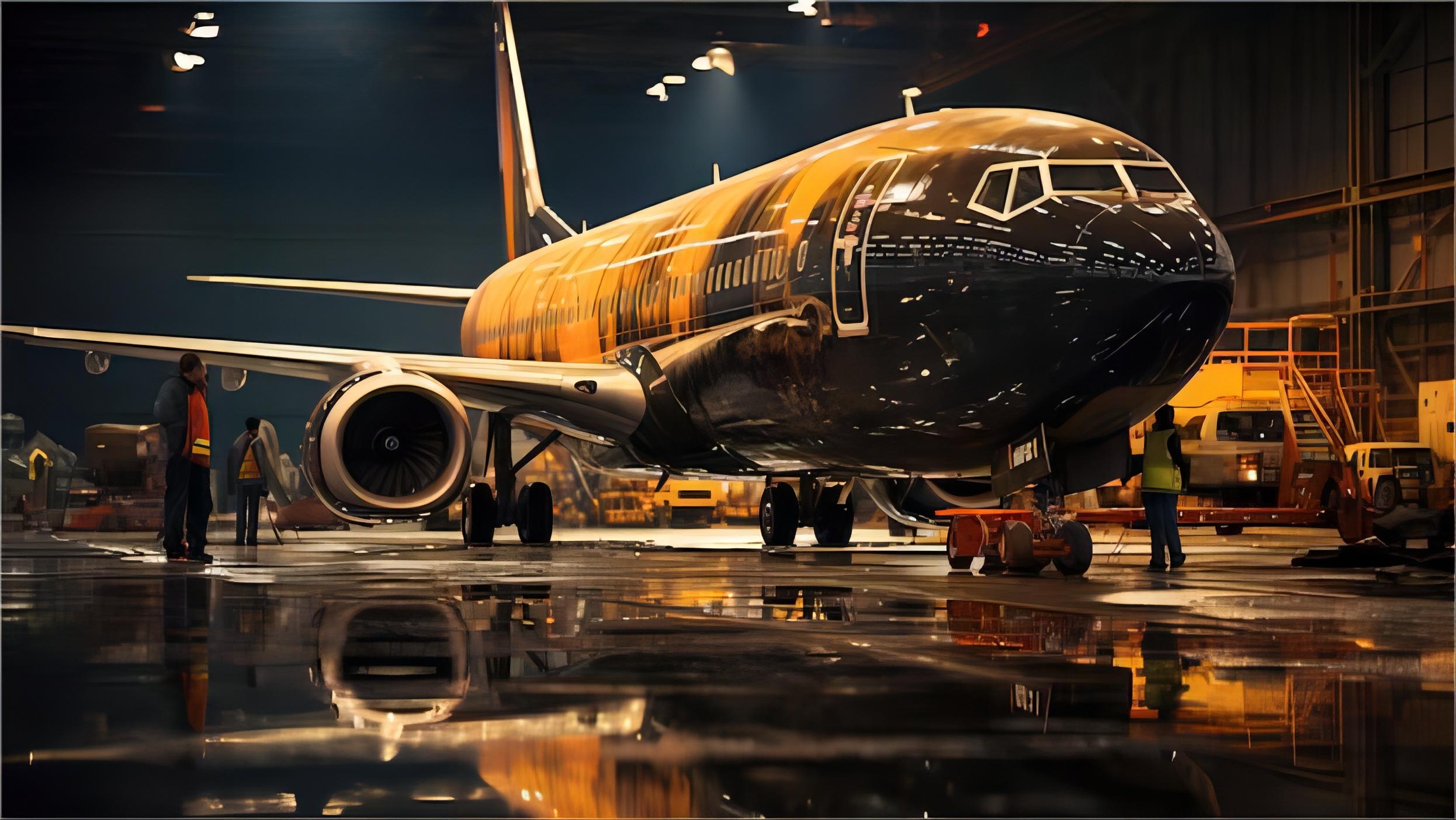 Cargo ship and airplane representing sea and air freight options