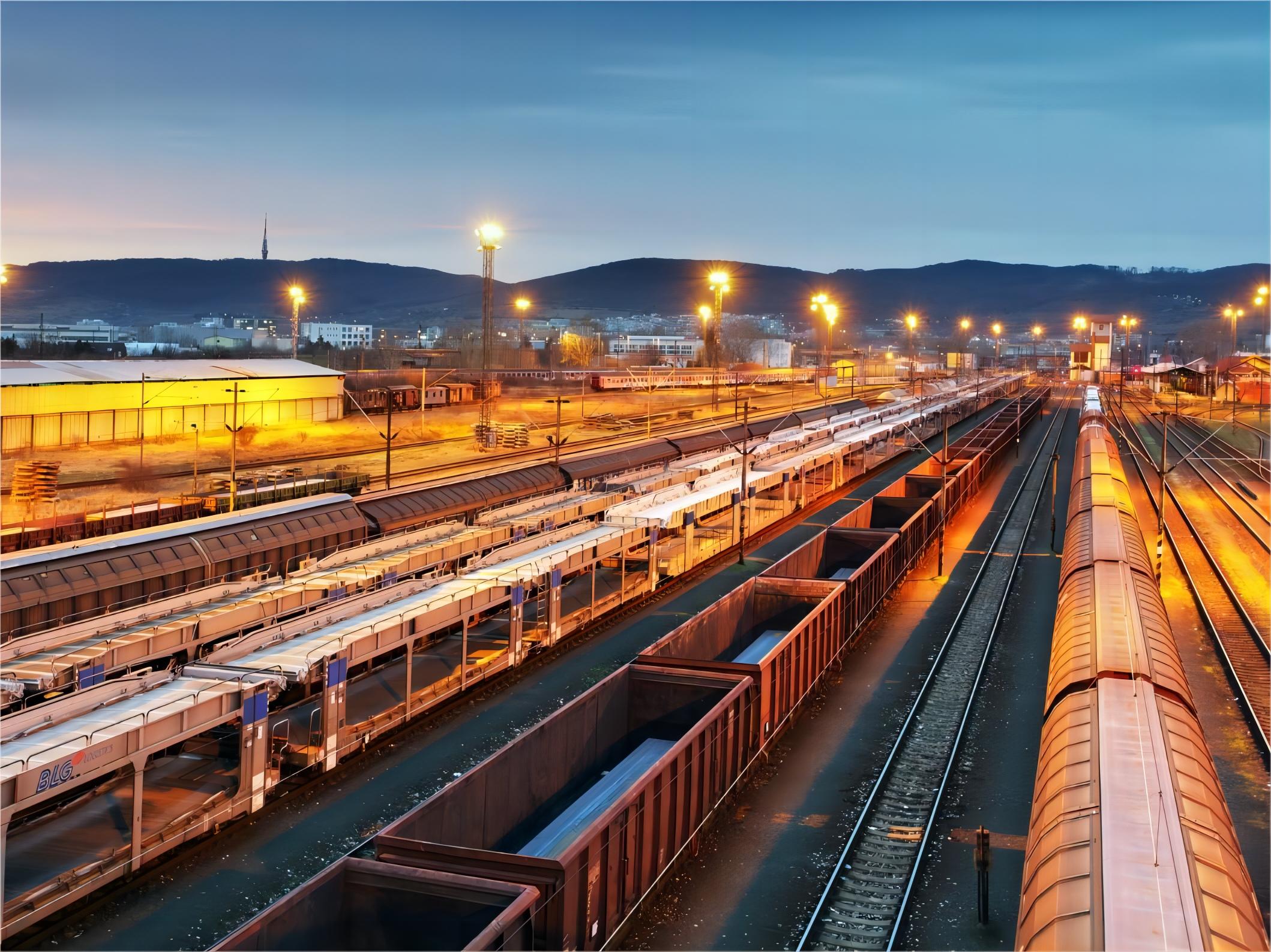 Containers at a European port for textile imports