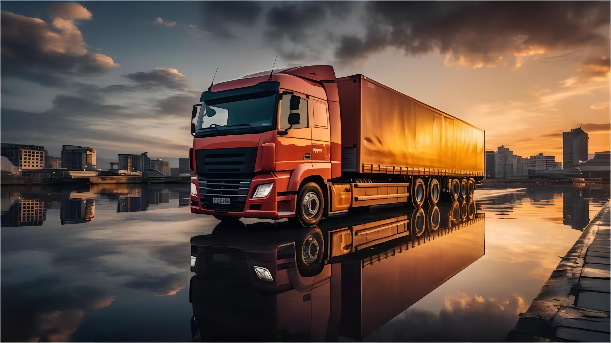 Container ship transporting goods from China to the Netherlands