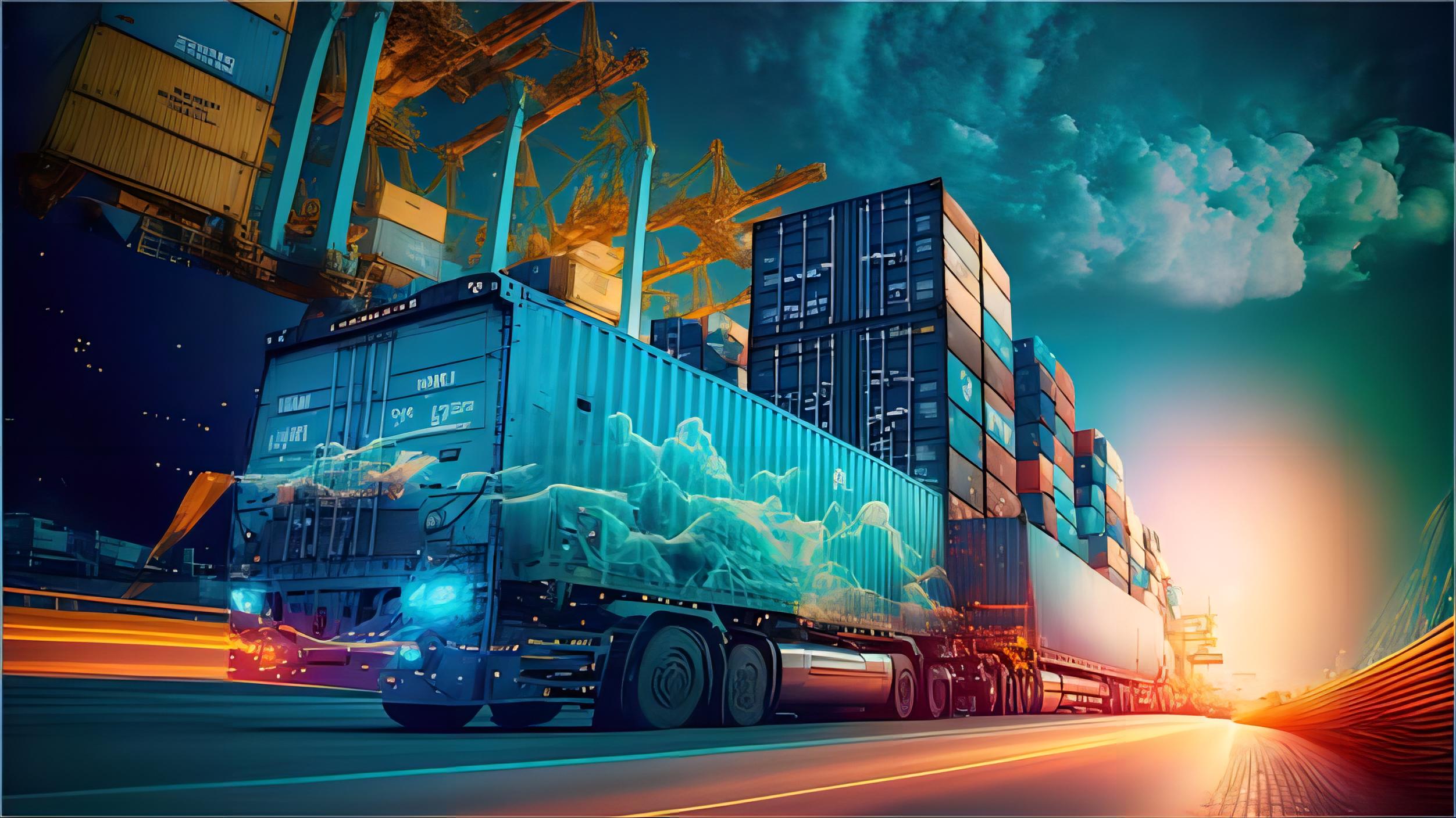 Warehouse workers preparing LCL and FCL shipments for European delivery