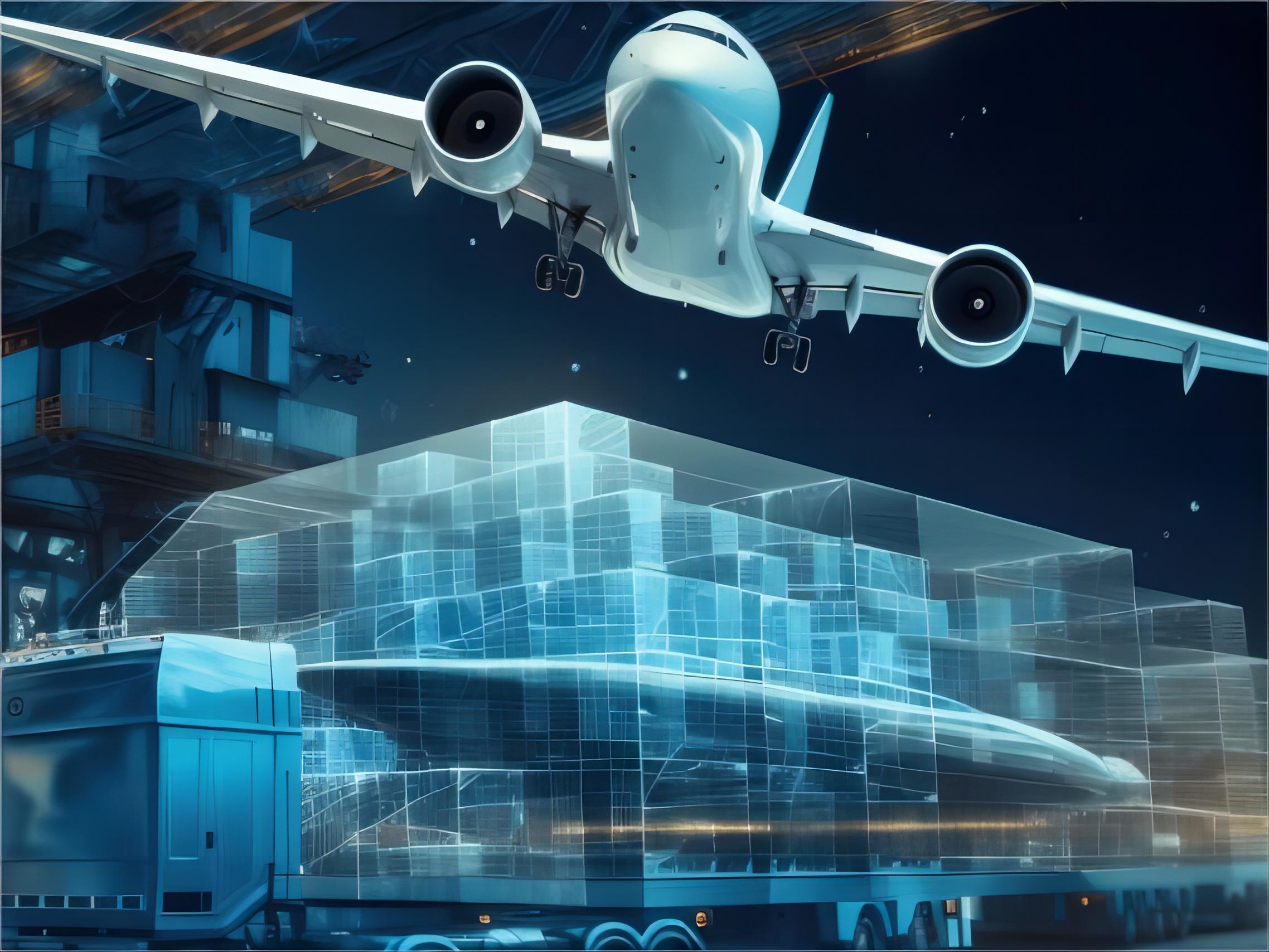 Cargo plane loading toy cartons for shipment from China to Europe