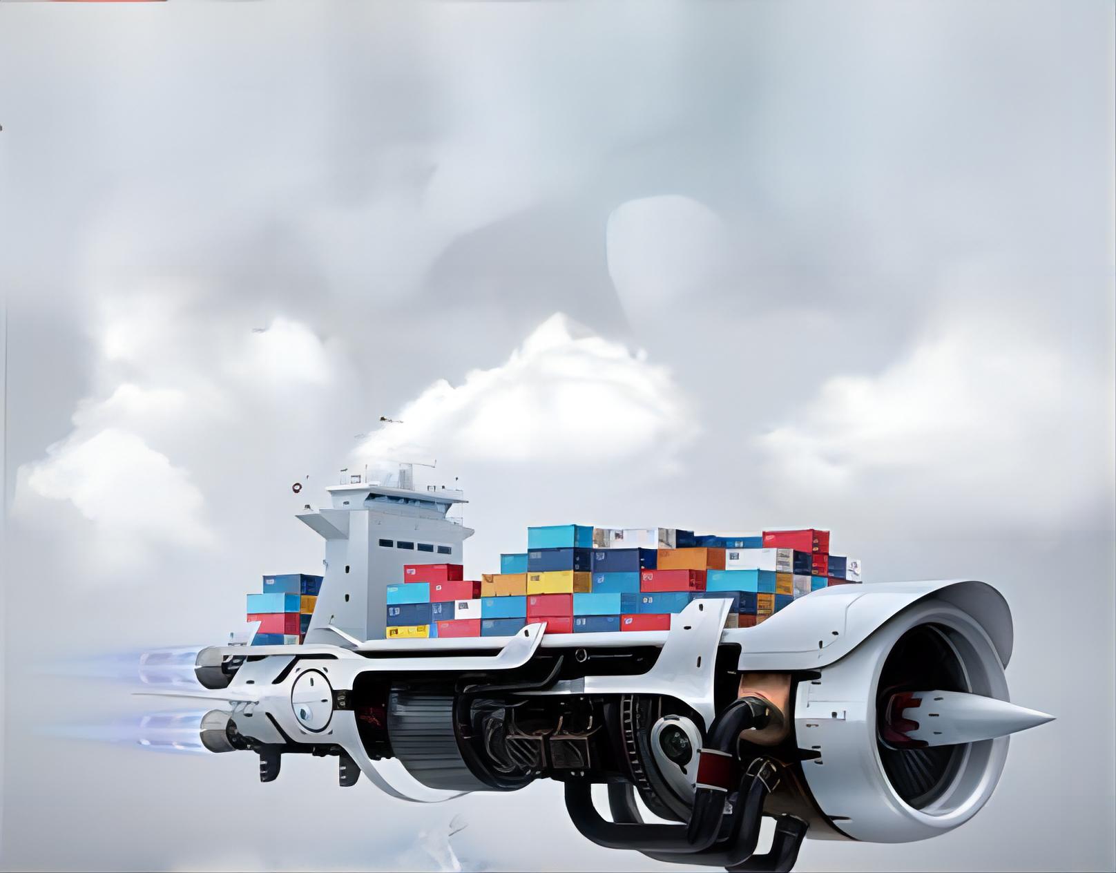 Air freight plane loading cargo for express China to UK shipping