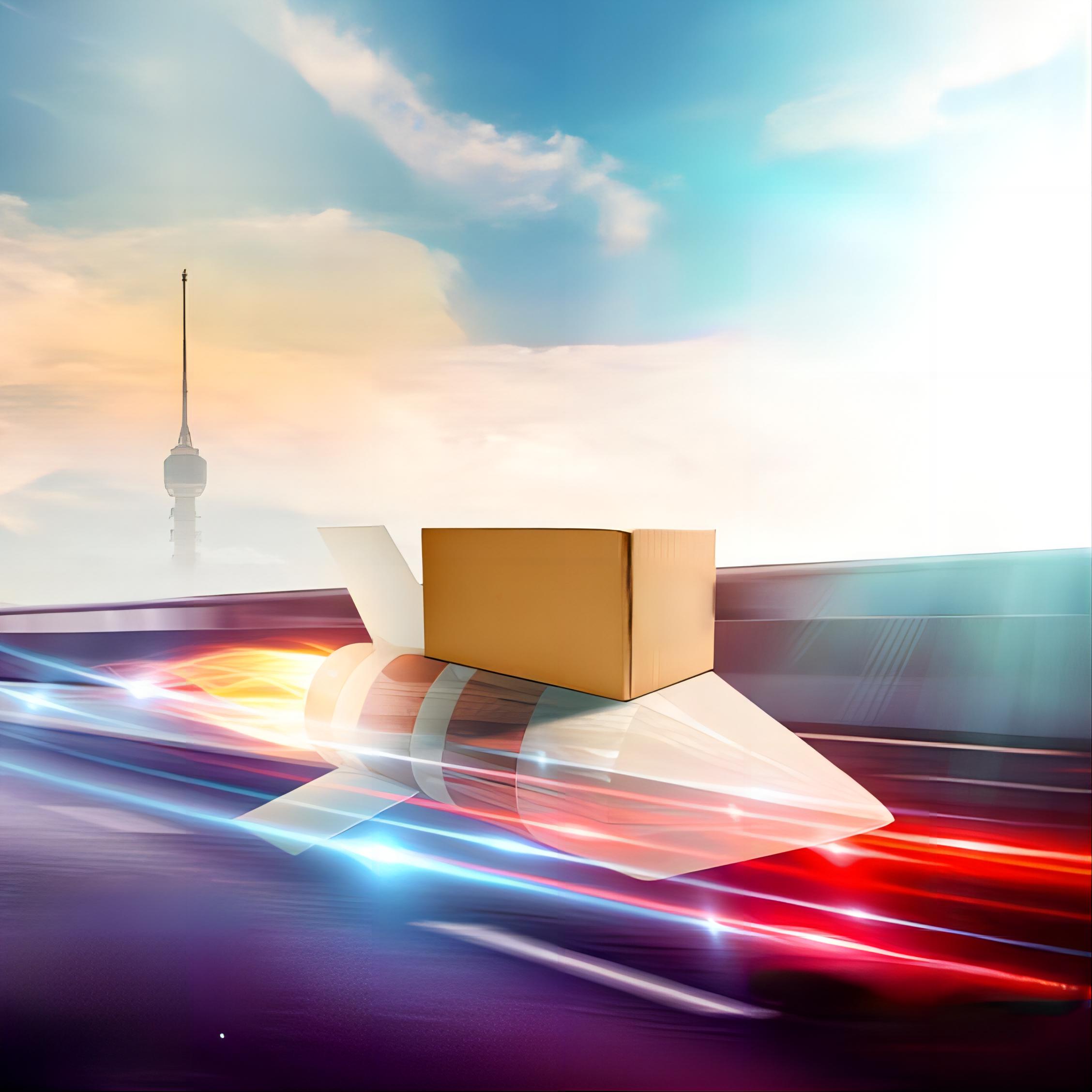 Logistics hub showing cargo being prepared for shipment from China to Europe